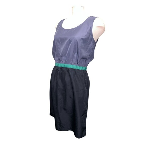 Banana Republic Womens Sleeveless Colorblock Dress Blue & Black Size 8 (Medium) - Picture 6 of 15
